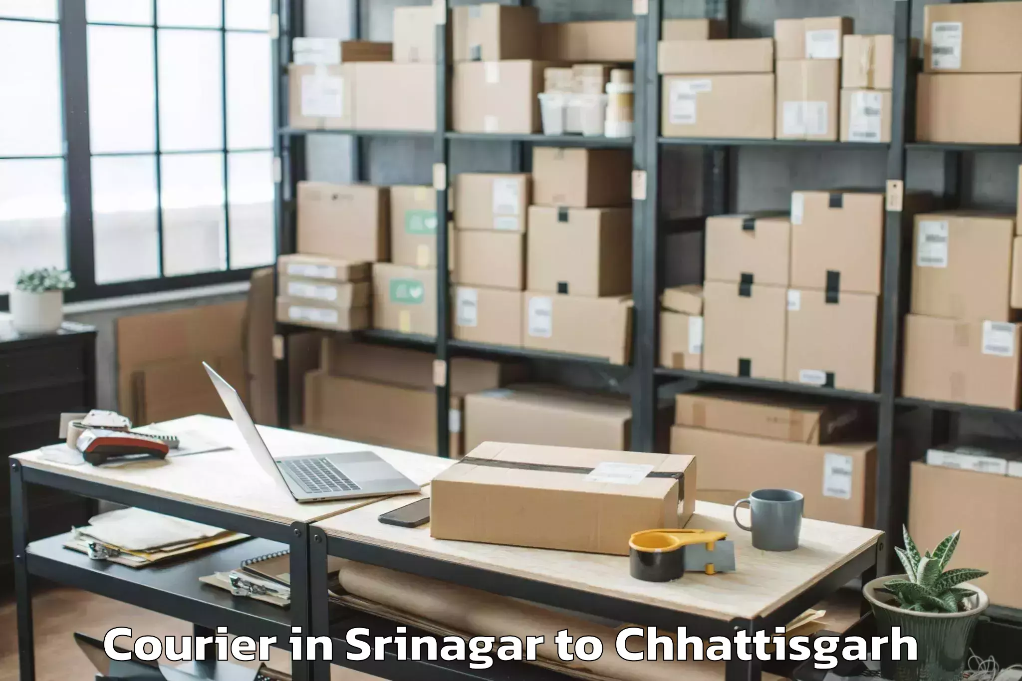 Book Srinagar to Ambikapur Courier Online